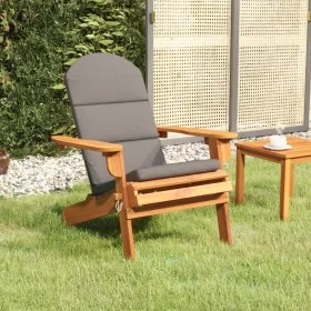 Adirondack-Gartenstuhl mit Kissen aus massivem Akazienholz von , Gartenstühle - Ref: Foro24-360032, Preis: 176,37 €, Rabatt: %