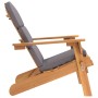 Adirondack-Gartenstuhl mit Kissen aus massivem Akazienholz von , Gartenstühle - Ref: Foro24-360032, Preis: 180,58 €, Rabatt: %