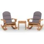 Adirondack Gartenmöbel-Set 3-teilig aus Akazienholz von , Gartensets - Ref: Foro24-3152129, Preis: 391,65 €, Rabatt: %