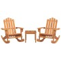 Adirondack Gartenmöbel-Set 3-teilig aus Akazienholz von , Gartensets - Ref: Foro24-3152127, Preis: 255,13 €, Rabatt: %