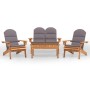 Adirondack Gartenmöbel-Set 4-teilig aus Akazienholz von , Gartensets - Ref: Foro24-3152132, Preis: 618,21 €, Rabatt: %