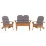 Adirondack Gartenmöbel-Set 4-teilig aus Akazienholz von , Gartensets - Ref: Foro24-3152132, Preis: 601,38 €, Rabatt: %
