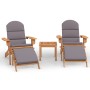 Juego de muebles de jardín Adirondack 3 piezas madera acacia de , Conjuntos de jardín - Ref: Foro24-3152126, Precio: 353,48 €...