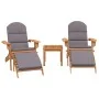 Juego de muebles de jardín Adirondack 3 piezas madera acacia de , Conjuntos de jardín - Ref: Foro24-3152126, Precio: 437,56 €...