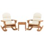 Adirondack 3-piece acacia wood garden furniture set by , Garden sets - Ref: Foro24-3152128, Price: 293,04 €, Discount: %