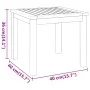 Mesa de centro de madera maciza de acacia 40x40x36 cm de , Mesas de jardín - Ref: Foro24-360044, Precio: 50,34 €, Descuento: %