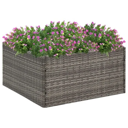 Synthetic gray rattan planter 80x80x40 cm by , Pots and planters - Ref: Foro24-319175, Price: 69,53 €, Discount: %