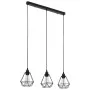 Deckenleuchte mit schwarzem Rautendesign, 3 E27-Glühbirnen von vidaXL, Lampen - Ref: Foro24-281633, Preis: 55,60 €, Rabatt: %