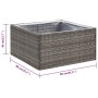 Pflanzgefäß synthetisches Rattan grau 80x80x40 cm von , Töpfe und Pflanzgefäße - Ref: Foro24-319175, Preis: 75,37 €, Rabatt: %