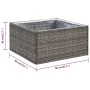 Synthetic gray rattan planter 80x80x40 cm by , Pots and planters - Ref: Foro24-319175, Price: 69,53 €, Discount: %