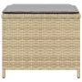 Gartenhocker Kissen 4 Stück PE Rattan Beige Mix 41x41x36cm von , Hocker für den Außenbereich - Ref: Foro24-365047, Preis: 101...