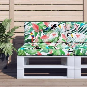 Cushions for pallet sofa 2 pieces multicolored fabric by , Cushions for chairs and sofas - Ref: Foro24-360706, Price: 61,21 €...