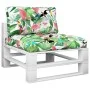 Cushions for pallet sofa 2 pieces multicolored fabric by , Cushions for chairs and sofas - Ref: Foro24-360706, Price: 61,21 €...