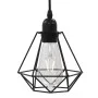 Deckenleuchte mit schwarzem Rautendesign, 3 E27-Glühbirnen von vidaXL, Lampen - Ref: Foro24-281633, Preis: 55,60 €, Rabatt: %