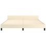 Bettgestell mit cremefarbenem Kunstleder-Kopfteil 180x200cm von , Betten und Lattenroste - Ref: Foro24-347515, Preis: 130,51 ...