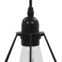 Lámpara de techo con diseño de rombos negra 3 bombillas E27 de vidaXL, Lámparas - Ref: Foro24-281633, Precio: 53,94 €