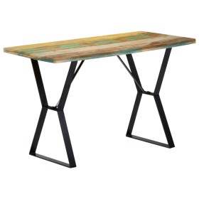 Mesa de comedor madera maciza reciclada 120x60x76 cm