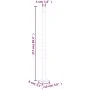 Toldo lateral retráctil para patio marrón 220x600 cm by , Umbrellas - Ref: Foro24-317981, Price: 135,36 €, Discount: %