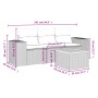 Set de sofás de jardín 4 pzas y cojines ratán sintético gris by , Garden sets - Ref: Foro24-3257649, Price: 262,34 €, Discoun...