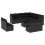Set de sofás de jardín 12 piezas cojines ratán sintético negro by , Garden sets - Ref: Foro24-3249664, Price: 765,12 €, Disco...