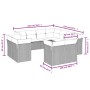 Gartensofa-Set 11-teilig mit beigen Polstern aus synthetischem Rattan von , Gartensets - Ref: Foro24-3250348, Preis: 829,27 €...
