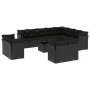Set de sofás de jardín y cojines 13 pzas ratán sintético negro by , Garden sets - Ref: Foro24-3250374, Price: 903,16 €, Disco...