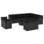 Set de sofás de jardín y cojines 13 pzas ratán sintético negro by , Garden sets - Ref: Foro24-3250374, Price: 919,53 €, Disco...