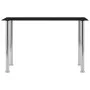Schwarzer Esstisch aus gehärtetem Glas, 120 x 60 x 75 cm von vidaXL, Küchen- und Esstische - Ref: Foro24-281852, Preis: 106,8...