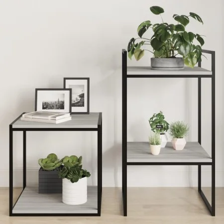Estantes pared 4 uds madera ingeniería gris Sonoma 40x40x1,5 cm by , Shelves - Ref: Foro24-838215, Price: 27,53 €, Discount: %