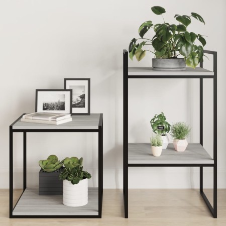 Estantes pared 4 uds madera ingeniería gris Sonoma 40x40x1,5 cm by , Shelves - Ref: Foro24-838215, Price: 28,12 €, Discount: %