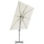 Sombrilla de jardín con base portátil arena by vidaXL, Umbrellas - Ref: Foro24-276335, Price: 174,63 €, Discount: %