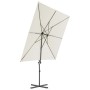 Sombrilla de jardín con base portátil arena by vidaXL, Umbrellas - Ref: Foro24-276335, Price: 180,51 €, Discount: %