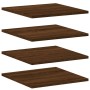 Estantes pared 4 uds madera ingeniería marrón roble 40x40x1,5cm by , Shelves - Ref: Foro24-838217, Price: 30,01 €, Discount: %