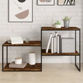 Estantes pared 4 uds madera ingeniería roble humo 60x40x1,5 cm by , Shelves - Ref: Foro24-838243, Price: 37,49 €, Discount: %