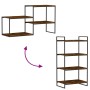 Estantes pared 4 uds madera ingeniería roble humo 60x40x1,5 cm by , Shelves - Ref: Foro24-838243, Price: 38,93 €, Discount: %