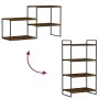 Wandregale 4 Stück aus Eichenholz in Rauchoptik 60x40x1,5 cm. von , Regale - Ref: Foro24-838243, Preis: 37,22 €, Rabatt: %