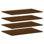 Estantes pared 4 uds madera ingeniería marrón roble 80x50x1,5cm by , Shelves - Ref: Foro24-838283, Price: 51,85 €, Discount: %