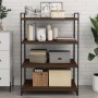 Estantes pared 4 uds madera ingeniería marrón roble 80x50x1,5cm by , Shelves - Ref: Foro24-838283, Price: 51,85 €, Discount: %