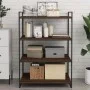 Wandregale 4 Stück aus braunem Eichen-Ingenieurholz 80x50x1,5cm. von , Regale - Ref: Foro24-838283, Preis: 51,10 €, Rabatt: %