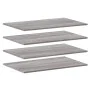 Estantes pared 4 uds madera ingeniería gris Sonoma 80x50x1,5 cm by , Shelves - Ref: Foro24-838281, Price: 56,12 €, Discount: %