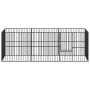 Corralito para perros con 8 paneles acero galvanizado negro de , Casetas para perros - Ref: Foro24-3209557, Precio: 188,71 €,...