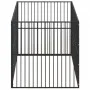Hundegehege mit 8 Paneelen aus schwarzem feuerverzinktem Stahl. von , Hundehütten - Ref: Foro24-3209557, Preis: 188,71 €, Rab...