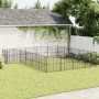 Hundegehege mit 20 schwarzen verzinkten Stahlgitterpaneelen von , Hundehütten - Ref: Foro24-3209560, Preis: 485,91 €, Rabatt: %