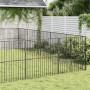 Hundegehege mit 20 schwarzen verzinkten Stahlgitterpaneelen von , Hundehütten - Ref: Foro24-3209560, Preis: 485,91 €, Rabatt: %