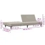 Sofá cama de 2 plazas terciopelo gris claro by , Sofas - Ref: Foro24-375732, Price: 231,84 €, Discount: %