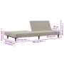 Zweiplätziges Schlafsofa aus hellgrauem Samtstoff von , Sofas - Ref: Foro24-375732, Preis: 235,90 €, Rabatt: %
