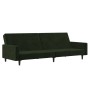 Zweiplätziges Schlafsofa aus dunkelgrünem Samtstoff von , Sofas - Ref: Foro24-375739, Preis: 269,01 €, Rabatt: %