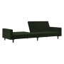 Zweiplätziges Schlafsofa aus dunkelgrünem Samtstoff von , Sofas - Ref: Foro24-375739, Preis: 269,01 €, Rabatt: %