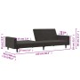 Zweiplätziges Schlafsofa aus dunkelgrünem Samtstoff von , Sofas - Ref: Foro24-375739, Preis: 269,01 €, Rabatt: %