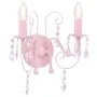 Rosa Perlen-Wandlampe mit 2 E14-Glühbirnen von vidaXL, Lampen - Ref: Foro24-281592, Preis: 38,59 €, Rabatt: %